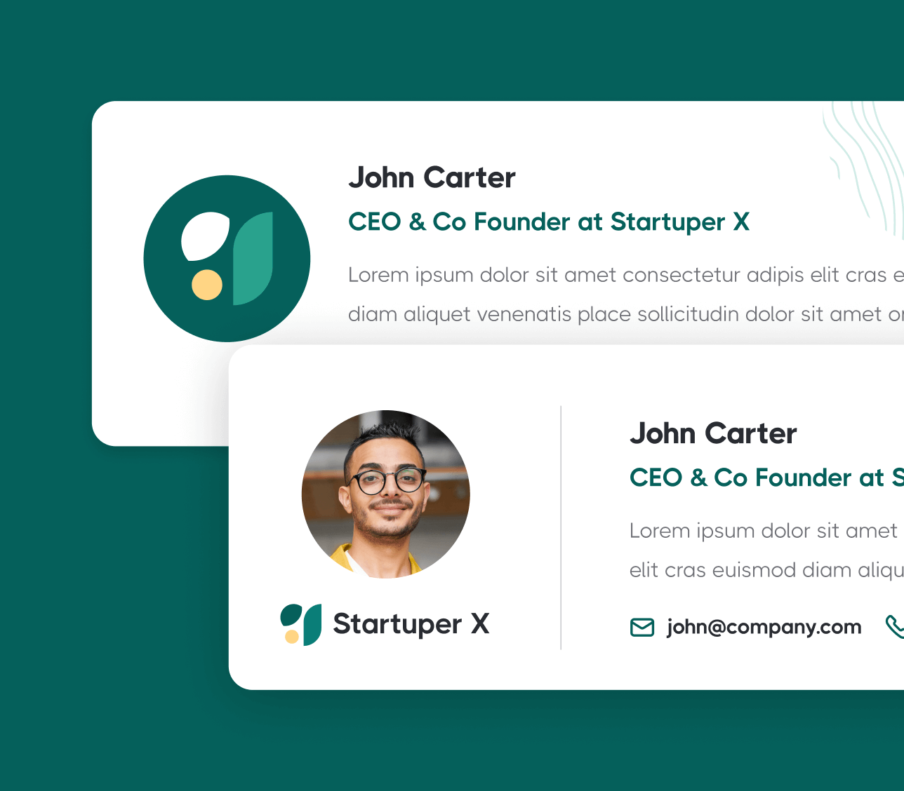 Email Signature - Startuper X Webflow Template